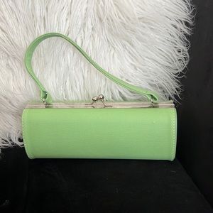 Vintage late 50’s clutch. Lime green